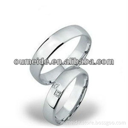 Unique Simple Dome Steel Ring For Wedding